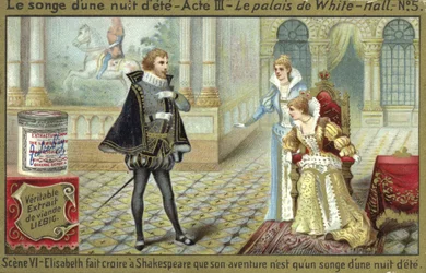 Szene aus Ein Sommernachtstraum, eine Oper von Ambroise Thomas